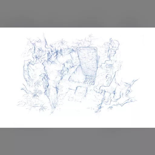 medium:artwork official_artwork series:tomb_raider tomb_raider_underworld // 5100x3300 // 6.6MB // jpg // image/jpeg // Trap-Door-Sketch-1