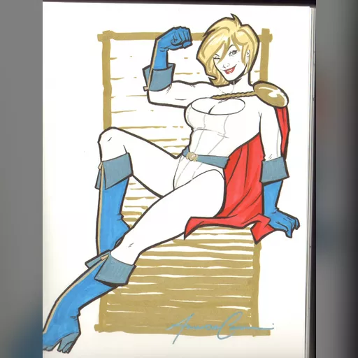 alias:karen_starr alias:power_girl artist:amanda_conner character:kara_zor-l medium:artwork publisher:dc // 955x1250 // 692.0KB // jpg // image/jpeg // AmandaConnerPowerGirlSB3