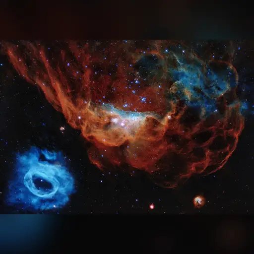 medium:photo site:wikipedia space // 17043x11710 // 97.1MB // jpg // image/jpeg // NGC_2014,_NGC_2020_-_HST_-_Heic2007a