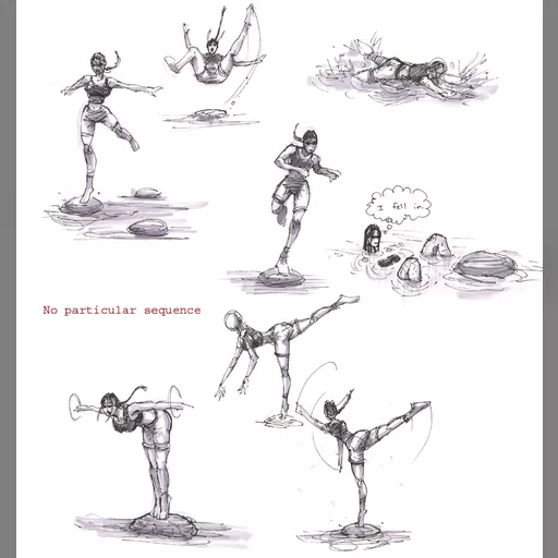 animateion character:lara_croft medium:artwork official official_artwork series:tomb_raider sketches tomb_raider_legend tomb_raider_legends // 790x838 // 277.8KB // jpg // image/jpeg // lara-rock-skipping