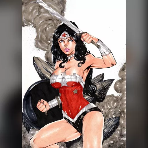 alias:wonder_woman artist:lanio_sena character:diana_of_themyscira medium:artwork medium:drawing publisher:dc // 752x1063 // 197.8KB // jpg // image/jpeg // diana_by_laniosena-d9o2kju