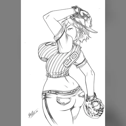 alias:karen_starr alias:power_girl artist:daniele_torres character:kara_zor-l grayscale medium:artwork medium:drawing publisher:dc style:benes // 628x941 // 136.7KB // jpg // image/jpeg // power_girl_beisbol_by_daniele_torres_by_augen76_dduxdfa