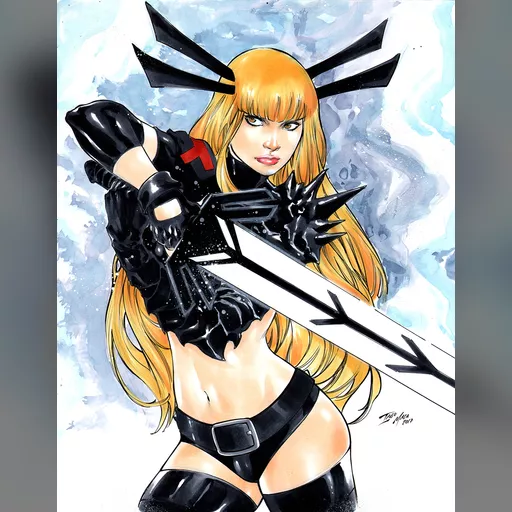 alias:magik artist:iago_maia character:illyana_rasputin medium:artwork medium:drawing publisher:marvel series:x-men style:benes // 1090x1402 // 653.9KB // jpg // image/jpeg // magik_by_iagomaia_db83dqc