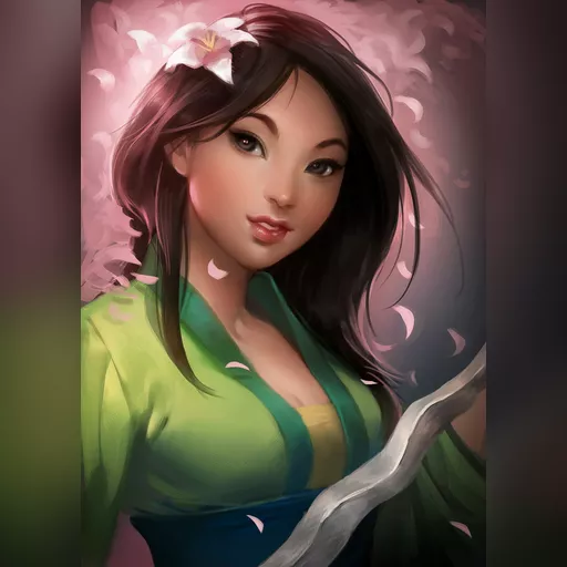 artist:sakimichan medium:artwork medium:drawing plus_artist // 1000x1400 // 869.8KB // jpg // image/jpeg // hua_mulan_by_sakimichan-d4tn5g0