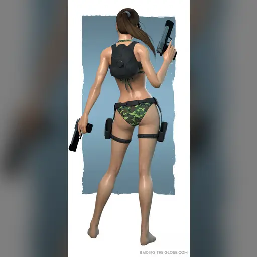 medium:artwork official series:tomb_raider tomb_raider_underworld // 1900x4000 // 1.4MB // jpg // image/jpeg // camo_bikini_dlc_back
