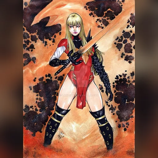 alias:magik artist:lanio_sena character:illyana_rasputin medium:artwork medium:drawing publisher:marvel series:x-men // 751x1063 // 273.5KB // jpg // image/jpeg // magik_by_laniosena-daadqwv