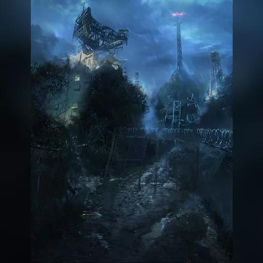 medium:artwork official_artwork series:tomb_raider stopgap tomb_raider_2013 // 1956x2550 // 3.0MB // jpg // image/jpeg // Radio-Tower-Night