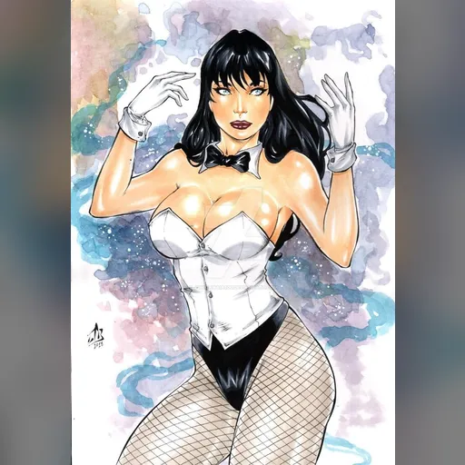 artist:junior_maia character:zatanna_zatara medium:artwork publisher:dc series:batman style:benes // 1024x1469 // 245.3KB // jpg // image/jpeg // zanata____rate_this_drawing_1_10____commision_open_by_juniormaia100_dddh3g9