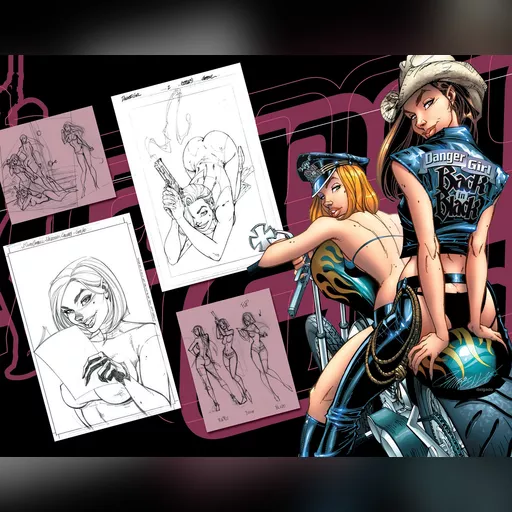 artist:j_scott_campbell medium:artwork series:danger_girl tag_partial // 2048x1606 // 1022.0KB // jpg // image/jpeg // 248DANGER GIRL BONUS PG27-28 Kopie
