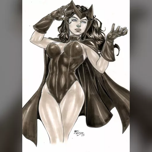 alias:scarlett_witch artist:fred_benes character:wanda_maximoff downloaded:deviantart medium:artwork medium:drawing publisher:marvel series:x-men style:benes // 1024x1450 // 243.3KB // jpg // image/jpeg // scarlet_witch_by_fredbenes-d9h662b