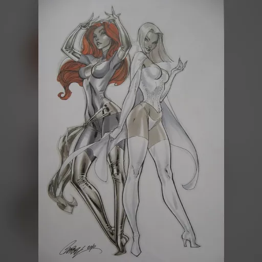 alias:marvel_girl alias:white_queen artist:j_scott_campbell character:emma_frost character:jean_grey medium:artwork publisher:marvel series:x-men // 567x800 // 116.2KB // jpg // image/jpeg // Jean_Grey__Emma_Frost_by_J._Scott_Campbell