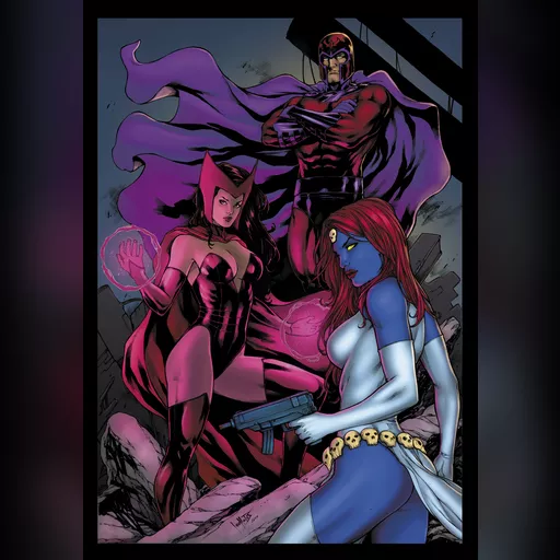 artist:leo_matos character:mystique medium:artwork medium:drawing scarlet_witch skin:blue style:benes // 1920x2725 // 1.1MB // jpg // image/jpeg // matt-james-magneto-scarlet-witch-and-mystique-by-leomatos201