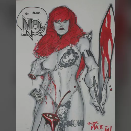 artist:adam_hughes character:red_sonja medium:artwork // 768x1024 // 91.4KB // jpg // image/jpeg // AH_sonja