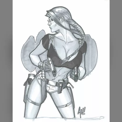 artist:adam_hughes character:lara_croft medium:artwork series:tomb_raider // 1200x1510 // 172.1KB // jpg // image/jpeg // LCroftAH