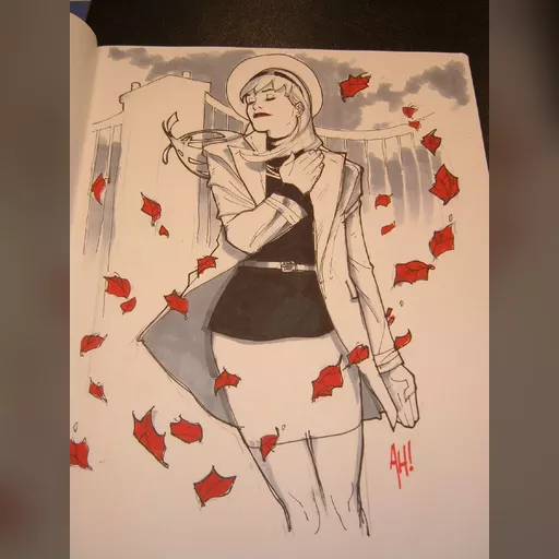 artist:adam_hughes character:gwen_stacy medium:artwork publisher:marvel series:spider-man // 1285x1713 // 135.9KB // jpg // image/jpeg // gwen