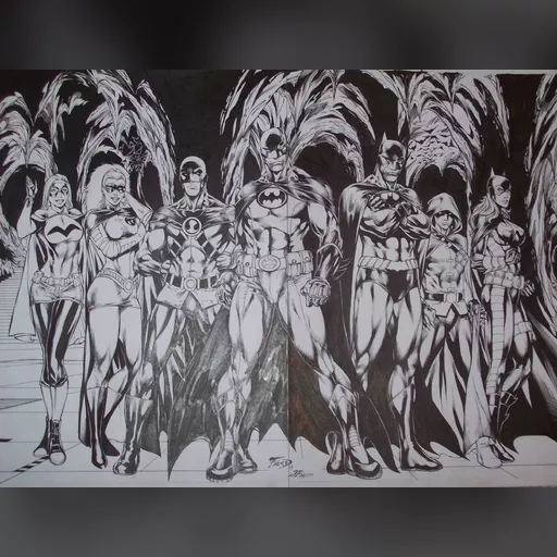 artist:fred_benes grayscale medium:artwork medium:drawing style:benes // 1067x800 // 831.7KB // jpg // image/jpeg // Fred Bat Fam2