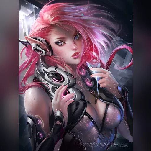 artist:sakimichan medium:artwork medium:drawing plus_artist // 1511x2000 // 1.1MB // jpg // image/jpeg // sci_fi_elf_by_sakimichan-d6l2po9