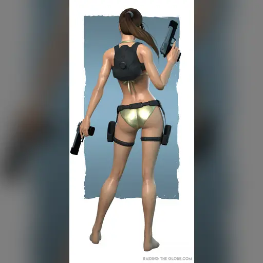 medium:artwork official series:tomb_raider tomb_raider_underworld // 1900x4000 // 1.4MB // jpg // image/jpeg // gold_bikini_dlc_back