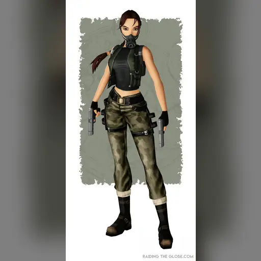 medium:artwork official series:tomb_raider tomb_raider_the_angel_of_darkness // 1900x3808 // 1.6MB // jpg // image/jpeg // camo_pants_with_vest_respirator