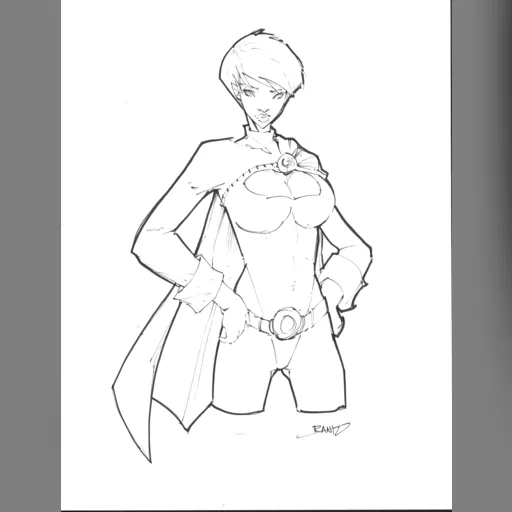 alias:karen_starr alias:power_girl artist:rantz character:kara_zor-l grayscale medium:artwork publisher:dc // 2530x3316 // 667.8KB // jpg // image/jpeg // 20_commission_powergirl_2_by_rantz-d35cvnc