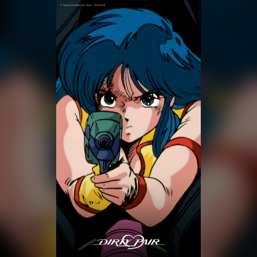 iphone medium:artwork official official_artwork series:dirty_pair wallpaper // 750x1334 // 779.7KB // webp // image/webp; lossless=true // iPhone-6-7-8-SE-(2020)