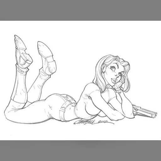 artist:j_scott_campbell character:abbey_chase medium:artwork series:danger_girl // 550x408 // 30.8KB // jpg // image/jpeg // abbey_sketch