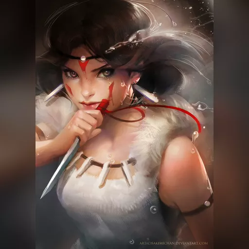 artist:sakimichan medium:artwork medium:drawing plus_artist // 1024x1434 // 227.2KB // jpg // image/jpeg // princess_mononoke__prints_for_sale__by_sakimichan-d4jw7ry