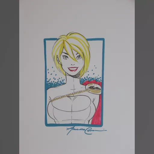alias:karen_starr alias:power_girl artist:amanda_conner character:kara_zor-l medium:artwork publisher:dc // 600x800 // 261.3KB // jpg // image/jpeg // PowerGirl by Amanda Conner