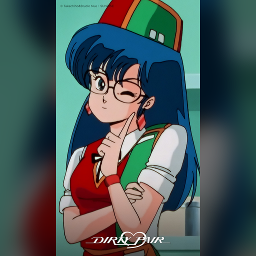 iphone medium:artwork official official_artwork series:dirty_pair wallpaper // 640x1136 // 545.4KB // webp // image/webp; lossless=true // iPhone-SE-(2016)