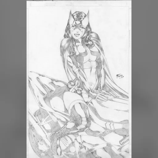 artist:fred_benes grayscale huntress medium:artwork medium:drawing style:benes // 532x800 // 154.2KB // jpg // image/jpeg // fbenes_huntress3