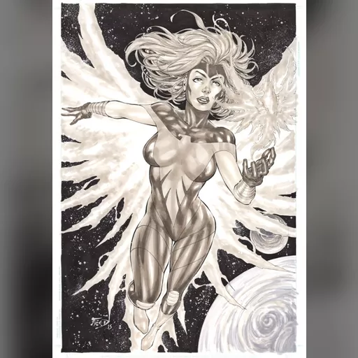 alias:marvel_girl artist:fred_benes character:jean_grey grayscale medium:artwork medium:drawing publisher:marvel series:x-men style:benes // 567x800 // 374.9KB // jpg // image/jpeg // b7FqzJHQ_0212151510321