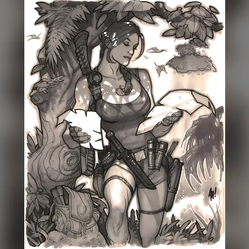 artist:adam_hughes character:lara_croft medium:artwork series:tomb_raider // 796x987 // 973.5KB // webp // image/webp; lossless=true // EOl7bFcUEAEvV07