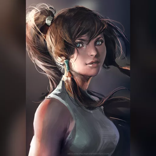 artist:sakimichan character:korra medium:artwork medium:drawing plus_artist series:avatar_the_last_airbender series:legend_of_korra // 1311x1962 // 1.6MB // jpg // image/jpeg // korra__roughpaint__by_sakimichan-d569pbs