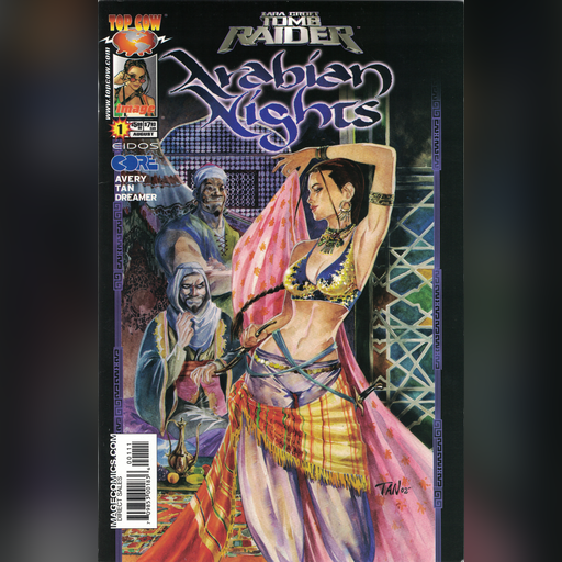 character:lara_croft comic_cover medium:artwork official scan series:tomb_raider // 3996x6128 // 41.6MB // webp // image/webp; lossless=true // tomb_raider_arabian_nights_1