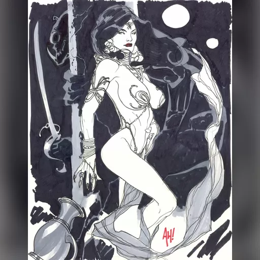 artist:adam_hughes character:dejah_thoris medium:artwork series:john_carter_of_mars // 1100x1400 // 200.8KB // jpg // image/jpeg // deja-thoris