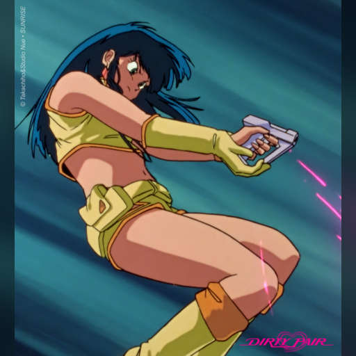 medium:artwork official official_artwork series:dirty_pair tablet wallpaper // 1560x1700 // 1.5MB // webp // image/webp; lossless=true // 1560x1700-2