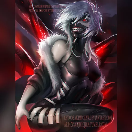 artist:sakimichan medium:artwork medium:drawing plus_artist stopgap // 600x777 // 128.2KB // jpg // image/jpeg // keneki_by_sakimichan-d8sf7ho