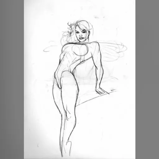 artist:adam_hughes medium:artwork // 298x425 // 15.4KB // jpg // image/jpeg // AHWaspPencil9x12