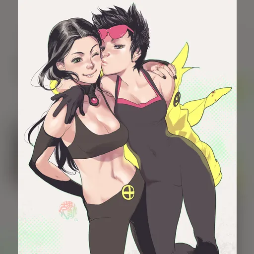 alias:jubilee alias:x-23 artist:ricken-art character:jubilation_lee character:laura_kinney jubilee medium:artwork publisher:marvel series:x-men // 700x812 // 209.0KB // jpg // image/jpeg // laura_and_jubilee_by_ricken_art-d66dl91