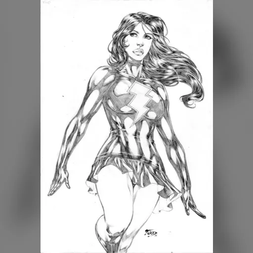 alias:mary_marvel artist:fred_benes character:mary_batson grayscale medium:artwork medium:drawing style:benes // 546x800 // 173.2KB // jpg // image/jpeg // MaryMarvel2011
