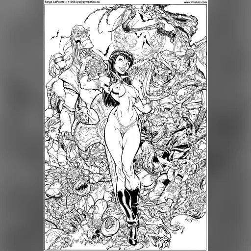 artist:j_scott_campbell character:vampirella clothing:slingkini medium:artwork series:vampirella vempirella // 900x1375 // 273.7KB // jpg // image/jpeg // Campbell_Vampirella5