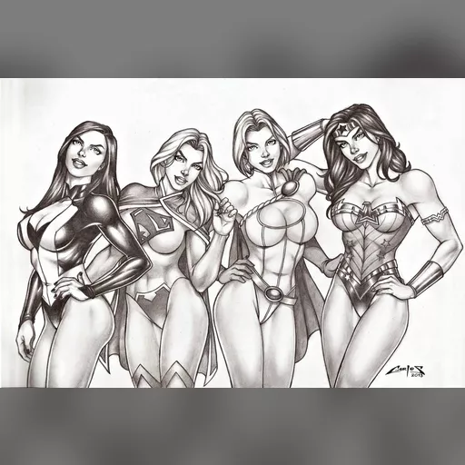 alias:karen_starr alias:power_girl alias:supergirl alias:wonder_woman artist:carlos_braga character:diana_of_themyscira character:kara_zor-el character:kara_zor-l character:zatanna_zatara grayscale medium:artwork medium:drawing publisher:dc series:batman series:superman style:benes // 1024x681 // 169.9KB // jpg // image/jpeg // girls_of_dc_comics_____by_carlosbragaart80-d6sasx9