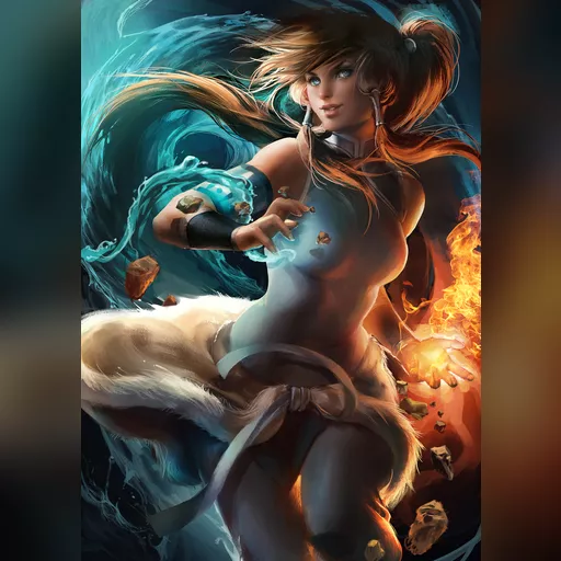 artist:sakimichan character:korra medium:artwork medium:drawing plus_artist series:avatar_the_last_airbender series:legend_of_korra // 1424x2000 // 2.3MB // jpg // image/jpeg // korra_by_sakimichan-d59m55f