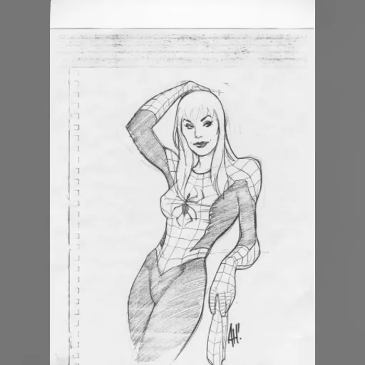 artist:adam_hughes character:mary_jane_watson medium:artwork publisher:marvel series:spider-man // 349x480 // 72.4KB // jpg // image/jpeg // Spidey_Jane