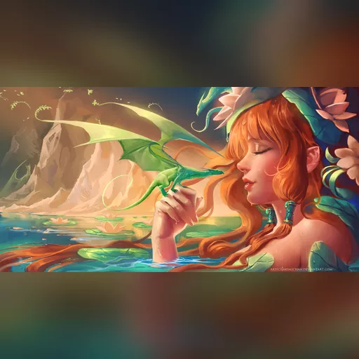 artist:sakimichan medium:artwork medium:drawing plus_artist // 2000x1030 // 1.3MB // jpg // image/jpeg // mini_dragon_by_sakimichan-d4osqru