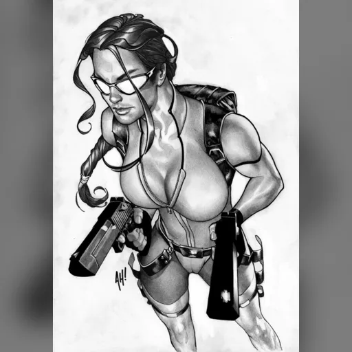 artist:adam_hughes character:lara_croft medium:artwork series:tomb_raider // 775x1109 // 191.2KB // jpg // image/jpeg // TR_33_Scan01