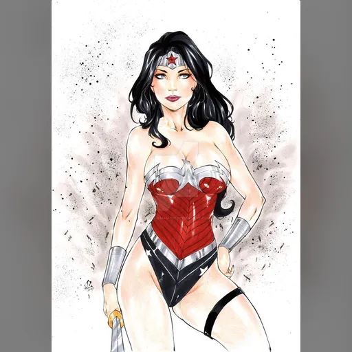 alias:wonder_woman artist:junior_maia character:diana_of_themyscira medium:artwork publisher:dc style:benes // 1024x1450 // 218.4KB // jpg // image/jpeg // wonder_woman_by_juniormaia100_dbtn6bp