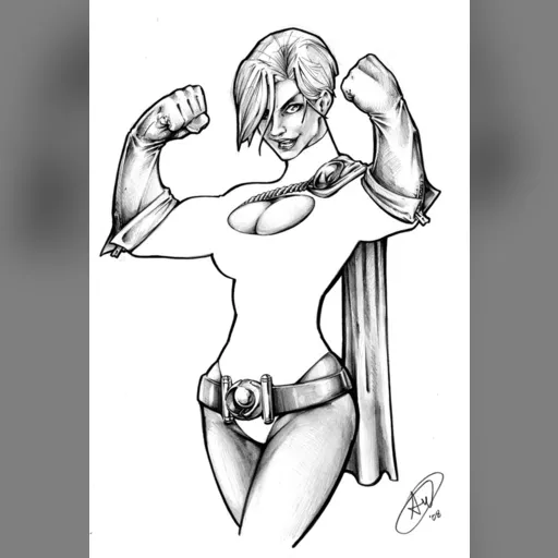 alias:karen_starr alias:power_girl artist:adamwithers character:kara_zor-l medium:artwork publisher:dc // 546x800 // 92.1KB // jpg // image/jpeg // power_girl_grayscale_by_adamwithers