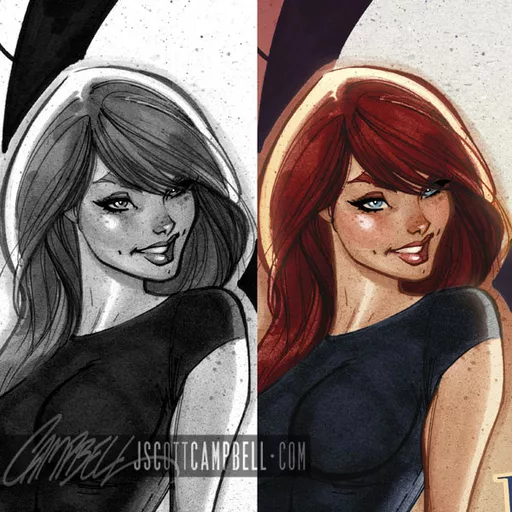 artist:j_scott_campbell character:mary_jane_watson medium:artwork publisher:marvel series:spider-man vertical_split // 600x600 // 142.9KB // jpg // image/jpeg // mary_jane___jackpot___detail_by_j_scott_campbell-d308dk6