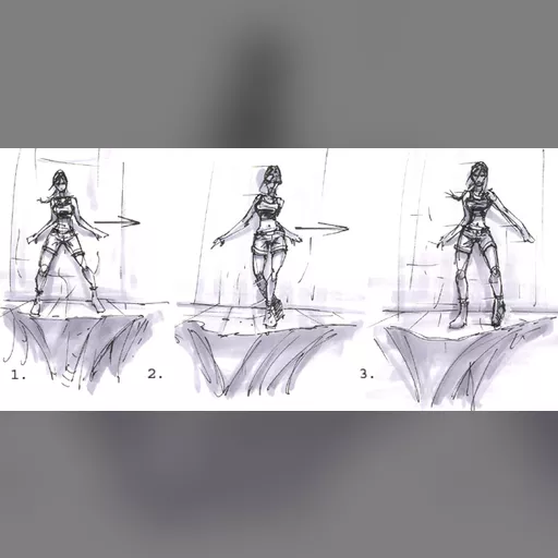 animateion medium:artwork official_artwork series:tomb_raider sketches tomb_raider_legends // 612x288 // 131.5KB // jpg // image/jpeg // cliffwalking4